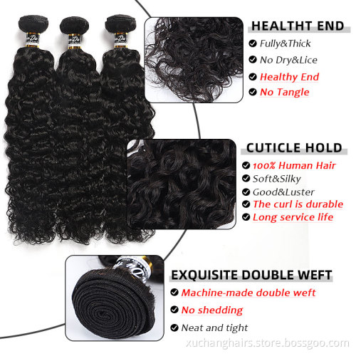 Wholesale Raw indian Water Remy Hair extension Cuticle Aligned Virgin Brazilian Human natural hair extension Hair bundles Vendor